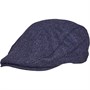 Ben Sherman Mens Ivy Flat Cap Blue Herringbone