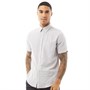 Ben Sherman Męskie Koszula z Krótkim Rękawem Lekki Szary