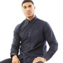 Ben Sherman Herre Oxford Langærmet shirts Marineblå
