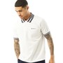Ben Sherman Mens Collar Interest Polo White
