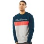 Ben Sherman Mens Sports Logo Sweatshirt Sea