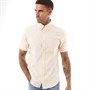 Ben Sherman Herre Oxford Skjorter med korte ærmer Bleg Ferskenfarvet