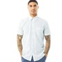 Ben Sherman Herren Hemd mit kurzem Arm Hellblau