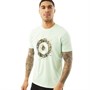 Ben Sherman Herre Painted Target T-shirts Turkis-Grøn