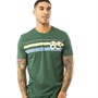 Ben Sherman Mens 1963 Retro Stripe T-Shirt Trekking Green