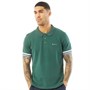 Ben Sherman Herren Kurzarm Polohemden Dunkelgrün