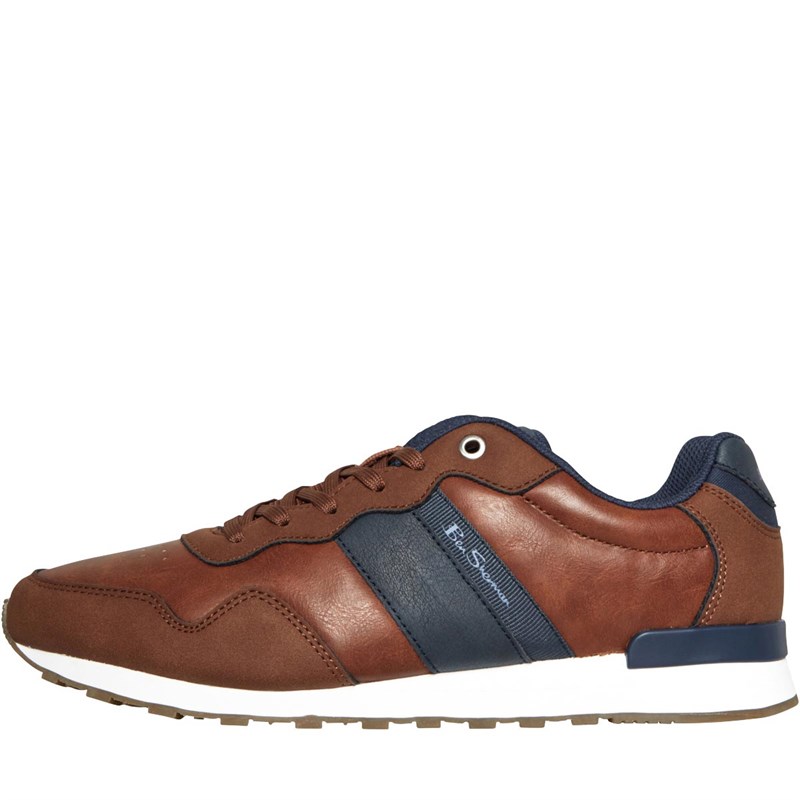 Ben Sherman Heren Owen Retro Sneakers Bruin