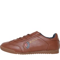 Ben Sherman Mens Target Trainers Tan/Navy