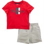 Ben Sherman Baby Mod Script T-Shirt And Shorts Set Tango Red