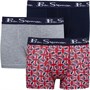 Ben Sherman Boys Union Jack Three Pack Boxed Boxers Navy Blazer