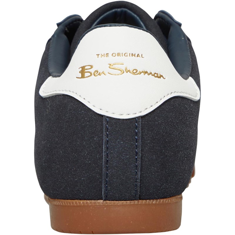 Ben Sherman Mens Target Trainers Navy/Gum