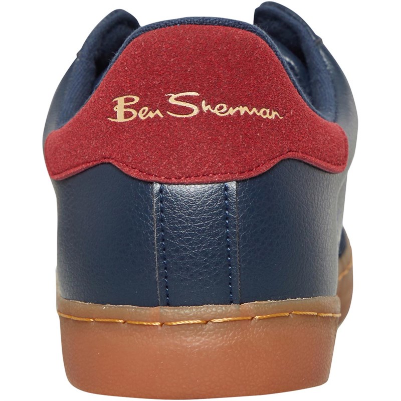 Ben Sherman Mens Fenton Trainers Navy/Gum