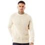 Ben Sherman Herre Trøjer med rund hals Ecru