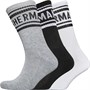 Ben Sherman Mens Barn Owl Three Pack Crew Socks White/Black/Grey Marl