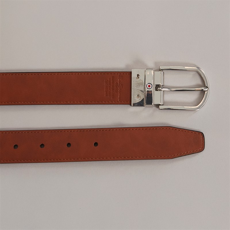 Ben Sherman Mens Webber Reversible Belt Brown