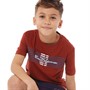 Ben Sherman Jungen Big Barcode T-Shirts Rot