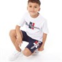 Ben Sherman Boys Script T-Shirt And Shorts Set Navy Blazer