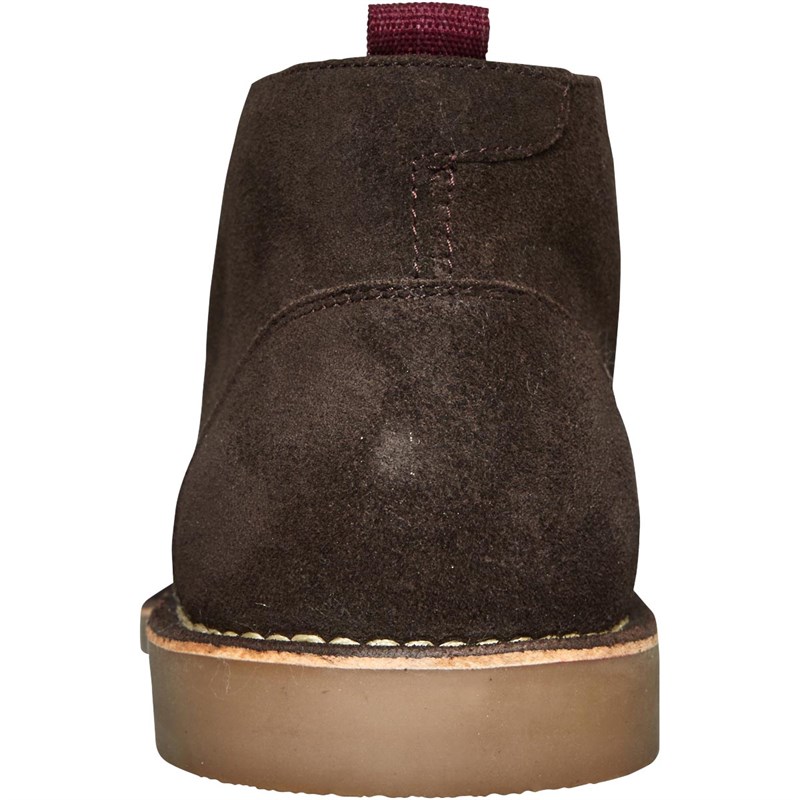 Ben Sherman Mens Hemmings Suede Chukka Boots Brown