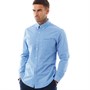Ben Sherman Herren Gingham Hemd mit langem Arm Blau