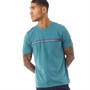 Ben Sherman Mens Chest Stripe T-Shirt Teal