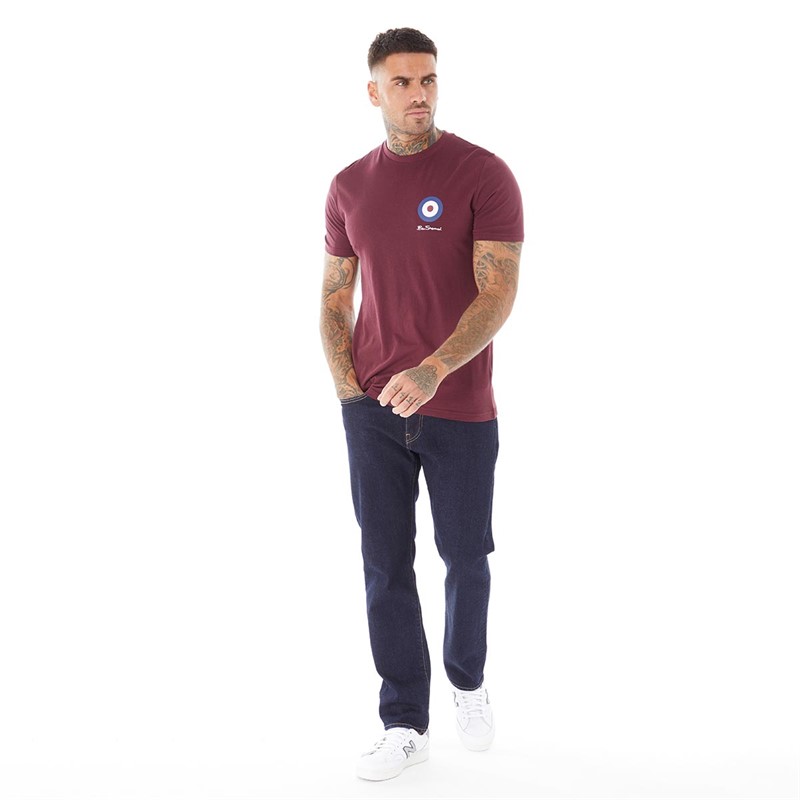 Ben Sherman T-Shirts Chest Target Homme Bordeaux