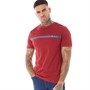 Ben Sherman T-Shirts Chest Stripe Homme Rouge Intense