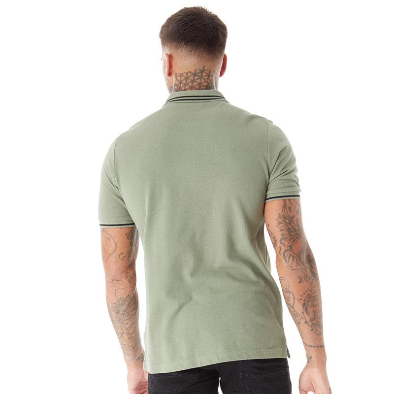 Ben Sherman Herre Twin Tipped Kortærmet poloer Lys Khaki