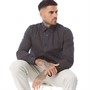 Ben Sherman Chemises à Manches Longues Stencil Geo Print Homme Noir