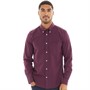 Ben Sherman Heren Gingham Overhemden met lange mouwen Rood Geruit