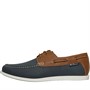 Ben Sherman Junior Boys Oceanic Deck Shoes Navy/Tan