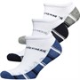 Ben Sherman Mens Ada Three Pack Trainer Liner Socks Grey/Navy/Copen Blue