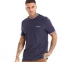 Ben Sherman Mens Pique Ringer T-Shirt Dark Navy