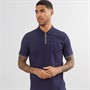 Ben Sherman Herren Placket Interest Kurzarm Polohemden Navy