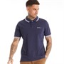 Ben Sherman Mens Twin Tipped Polo Navy