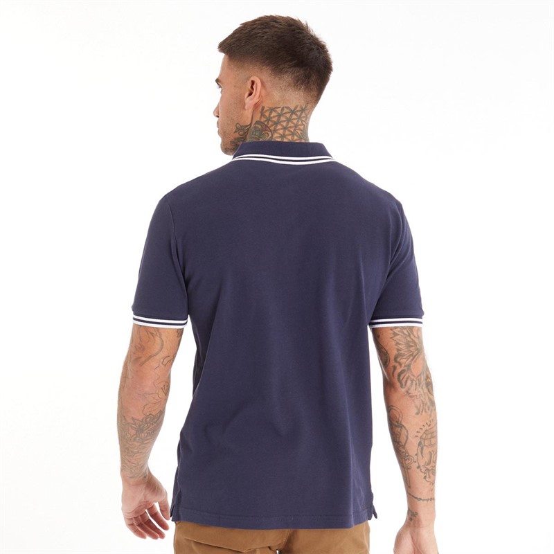 Buy Ben Sherman Mens Twin Tipped Polo Navy