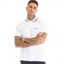 Ben Sherman Mens Collar Interest Polo White