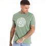 Ben Sherman Herren Trippy Target T-Shirts Grün