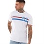 Ben Sherman Mens 1963 Retro Stripe T-Shirt White