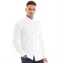 Ben Sherman Mens Long Sleeve Oxford Shirt White