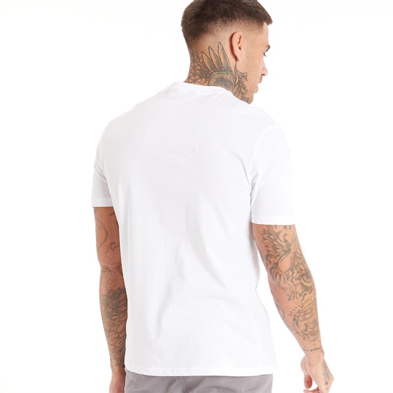 Ben Sherman Mens Chest Target T-Shirt White