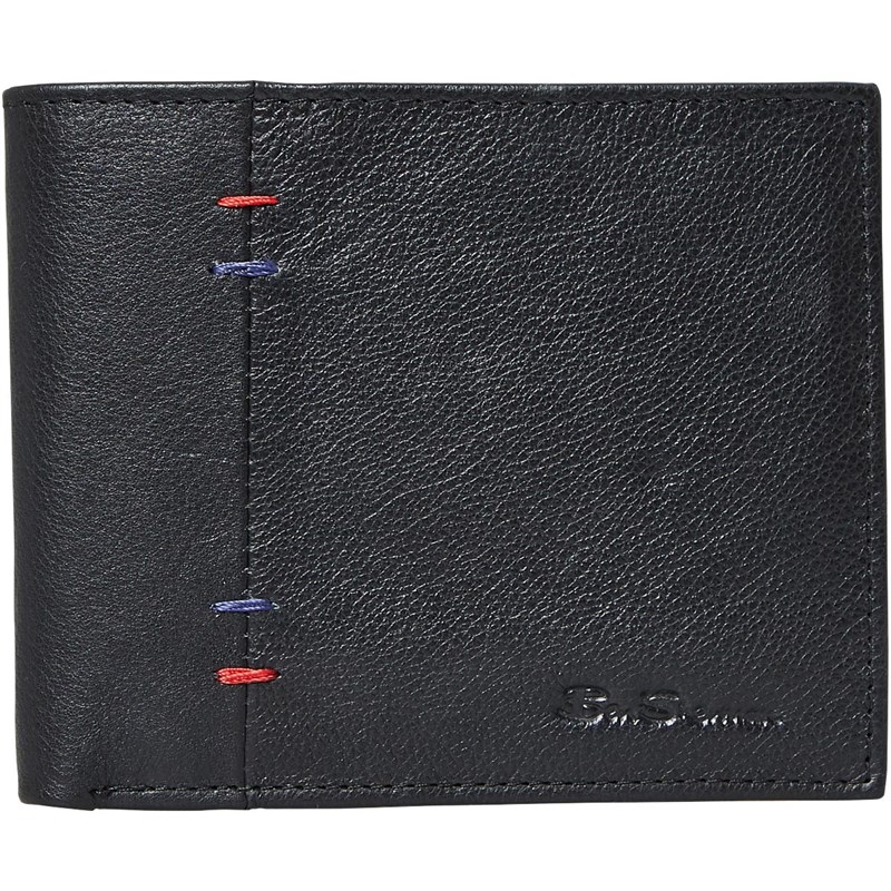 Ben Sherman Mens Irvine Bill Fold Wallet Black