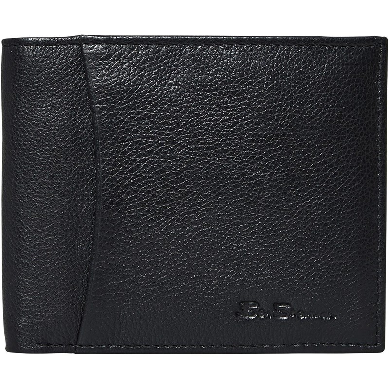 Ben Sherman Mens Burns Bill Fold Wallet Black