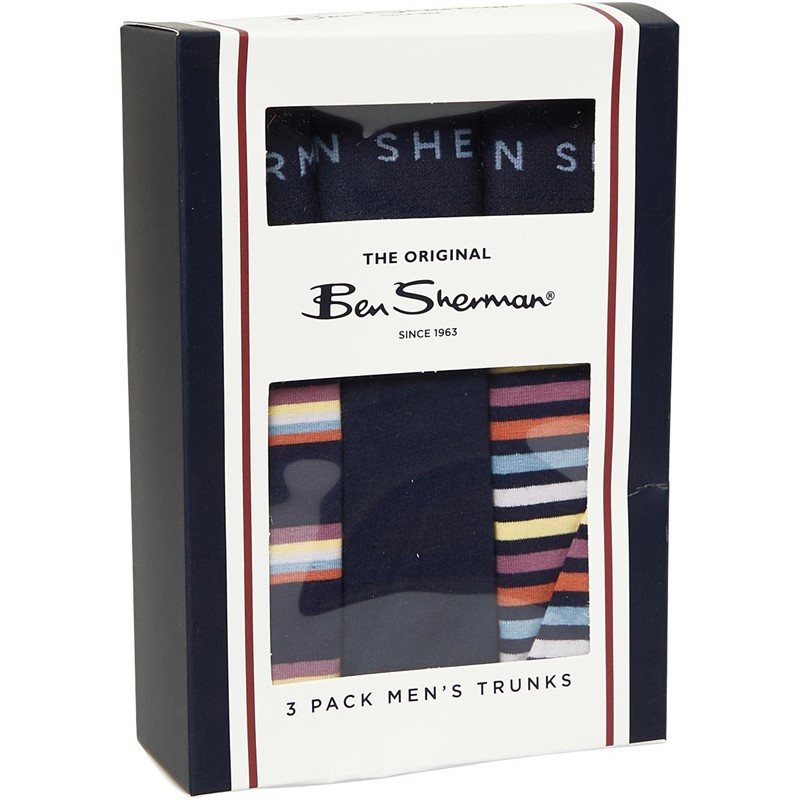 Ben Sherman Herren Foster Trunks Boxershorts Mehrfarbig