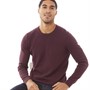 Ben Sherman Mens Textured Crew Neck Sweatshirt Bordeaux