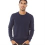 Ben Sherman Mens Textured Crew Neck Sweatshirt Navy