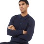 Ben Sherman Mens Textured Knitted Polo Neck Jumper Navy
