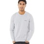 Ben Sherman Mens Stitch Detail Crew Neck Sweatshirt Light Grey Marl