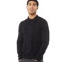 Ben Sherman Mens Textured Knitted Polo Neck Jumper Black