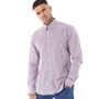 Ben Sherman Chemises à Manches Longues Wavy Checked Formal Homme Rouge Carreaux