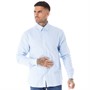 Ben Sherman Chemises à Manches Longues Dobby Formal Homme Bleu